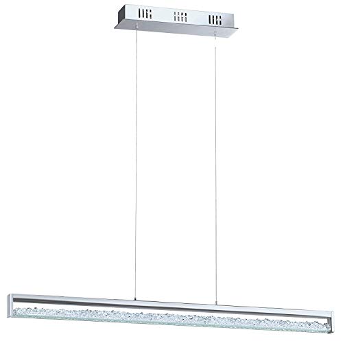 EGLO LED Kristall Pendellampe Cardito 1, 1 flammige Pendelleuchte, Hängeleuchte aus Metall in Chrom, Glas Kristalle klar, Touch dimmbar, Weißtöne einstellbar EGLO LED Kristall Pendellampe Cardito 1, 1 flammige Pendelleuchte, Hängeleuchte aus Metall in Chrom, Glas Kristalle klar, Touch dimmbar, Weißtöne einstellbar von EGLO