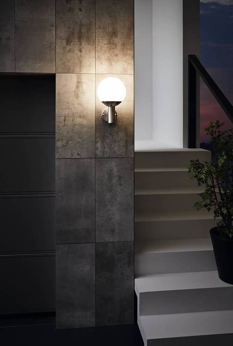 home24 LED-Wandleuchte Nisia-Z 20 x 32 x 22cm Silber von home24