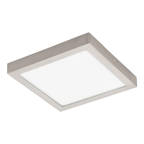 EGLO connect LED Deckenleuchte Fueva-C, Smart Home Deckenlampe, Material: Metallguss, Kunststoff, Farbe: Nickel matt, L: 30x30 cm, dimmbar, Weißtöne und Farben einstellbar EGLO connect LED Deckenleuchte Fueva-C, Smart Home Deckenlampe, Material: Metallguss, Kunststoff, Farbe: Nickel matt, L: 30x30 cm, dimmbar, Weißtöne und Farben einstellbar von EGLO