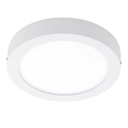 EGLO connect LED Deckenleuchte Fueva-C, Smart Home Deckenlampe, Material: Metallguss, Kunststoff, Farbe: Weiß, Ø: 22,5 cm, dimmbar, Weißtöne und Farben einstellbar von EGLO