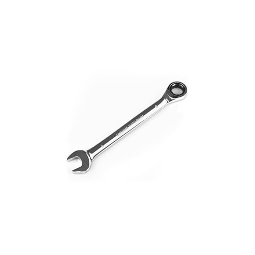 Egofine 8 mm Ratschen-Ringmaulschlüssel, metrisch, Industriequalität, Getriebeschlüssel mit 12-Kant-Design, 72-Zahn-Ratsche, Chrom-Vanadium-Stahl von Egofine