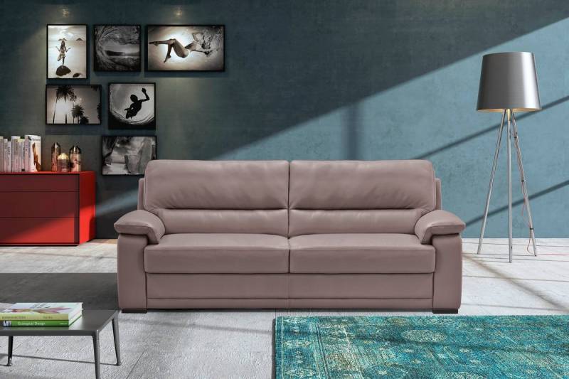 Egoitaliano 2,5-Sitzer Doris, modernes Designersofa, Ledersofa mit erstklassiger Sitzqualität, edle Detailverarbeitung, perfekte Polsterung, aus hochwertigem Leder von Egoitaliano