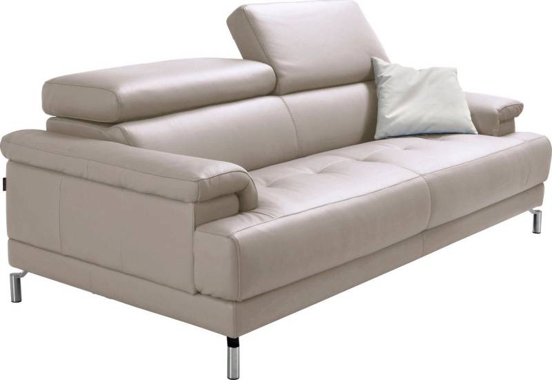 Egoitaliano 2,5-Sitzer Soul, Design und Sitzkomfort auf hohem Niveau, tolle Details, inkl. Kopfteilverstellung für noch mehr Komfort, Designfuß von Egoitaliano