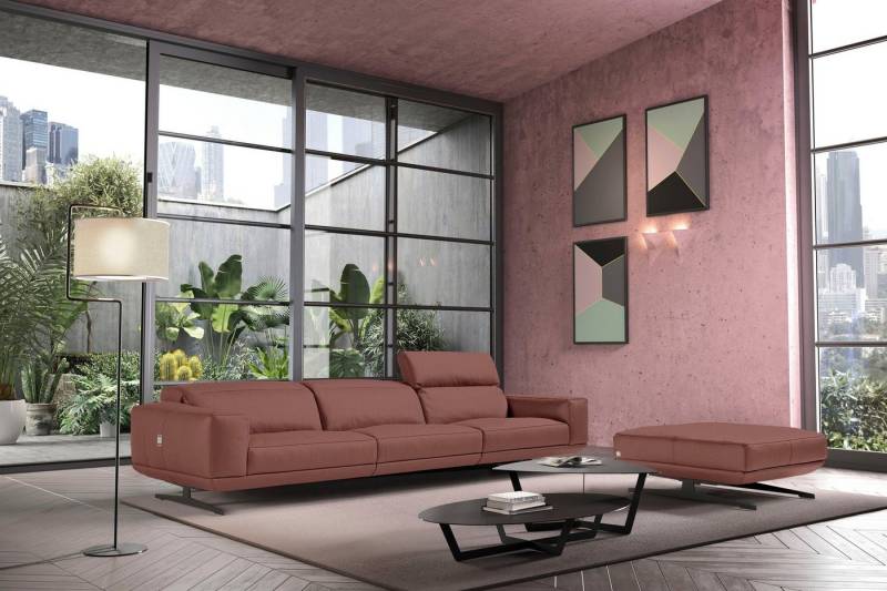 Egoitaliano 3-Sitzer Gloria, super bequem, hochwertige Verarbeitung, edles Design, Megasofa, beidseitig verstellbare Rückenelemente, mit Designmetallfüßen von Egoitaliano