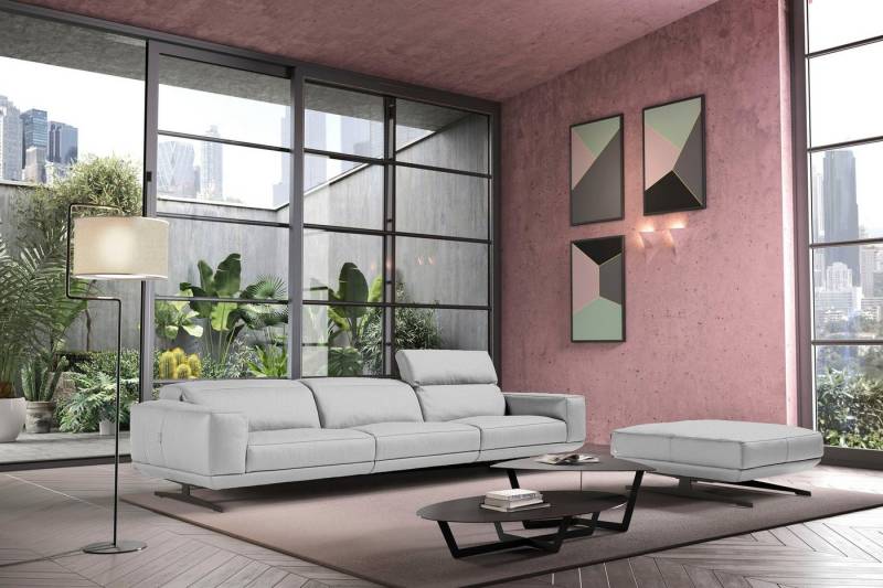 Egoitaliano 3-Sitzer Gloria, super bequem, hochwertige Verarbeitung, edles Design, Megasofa, beidseitig verstellbare Rückenelemente, mit Designmetallfüßen von Egoitaliano