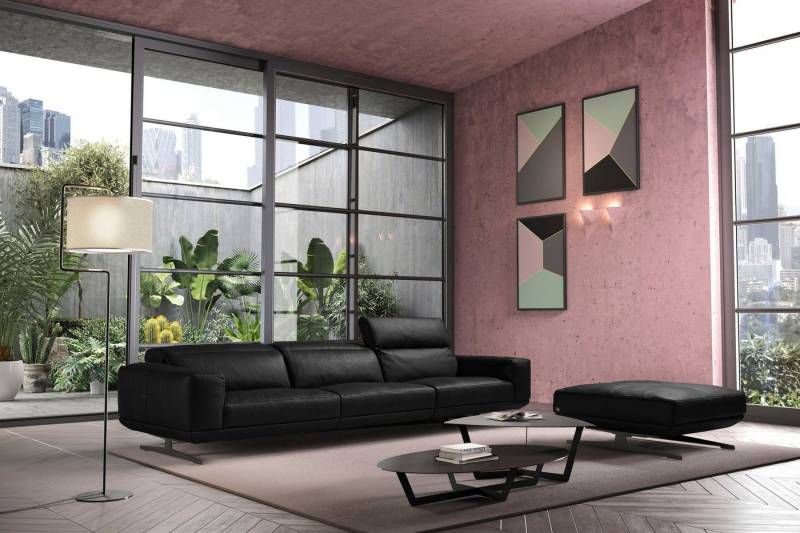 Egoitaliano 3-Sitzer Gloria, super bequem, hochwertige Verarbeitung, edles Design, Megasofa, beidseitig verstellbare Rückenelemente, mit Designmetallfüßen von Egoitaliano