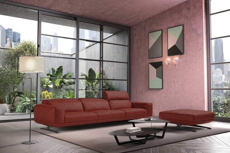 Egoitaliano 3-Sitzer Gloria, super bequem, hochwertige Verarbeitung, edles Design, Megasofa, beidseitig verstellbare Rückenelemente, mit Designmetallfüßen von Egoitaliano