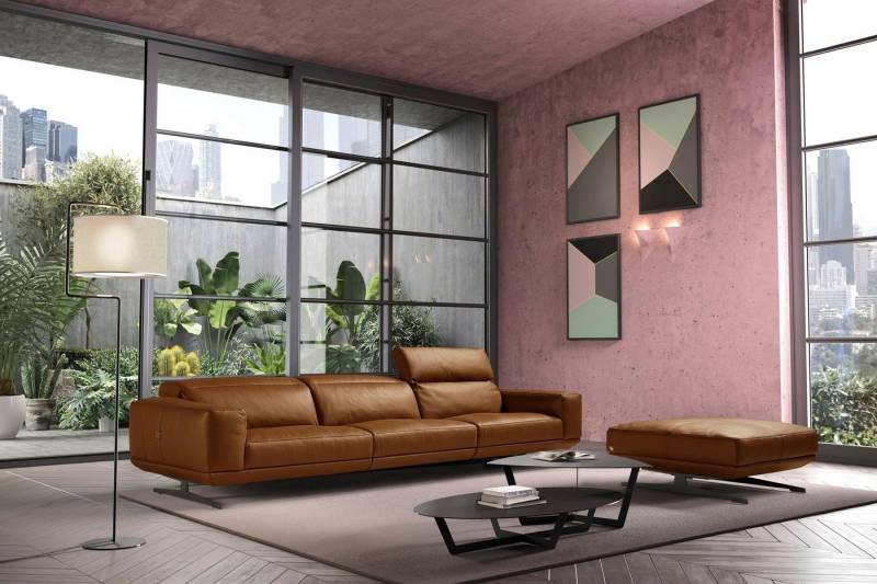 Egoitaliano 3-Sitzer Gloria, super bequem, hochwertige Verarbeitung, edles Design, Megasofa, beidseitig verstellbare Rückenelemente, mit Designmetallfüßen von Egoitaliano