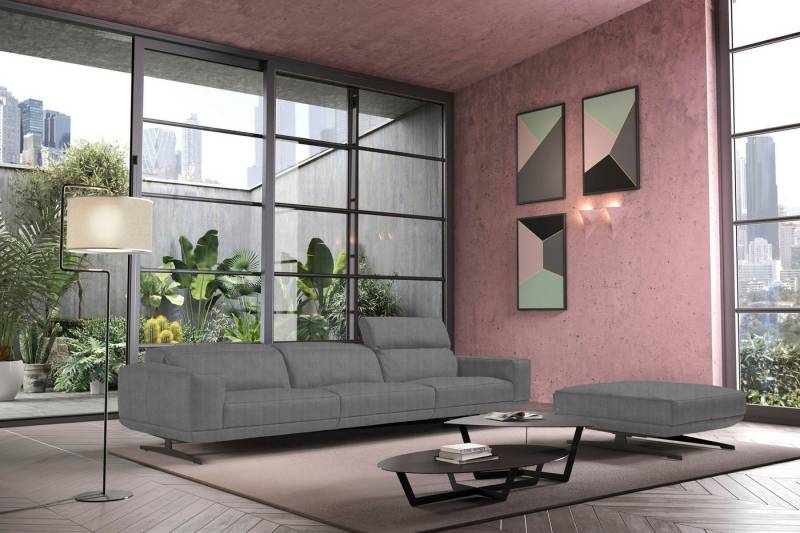 Egoitaliano 3-Sitzer Gloria, super bequem, hochwertige Verarbeitung, edles Design, Megasofa, beidseitig verstellbare Rückenelemente, mit Designmetallfüßen von Egoitaliano
