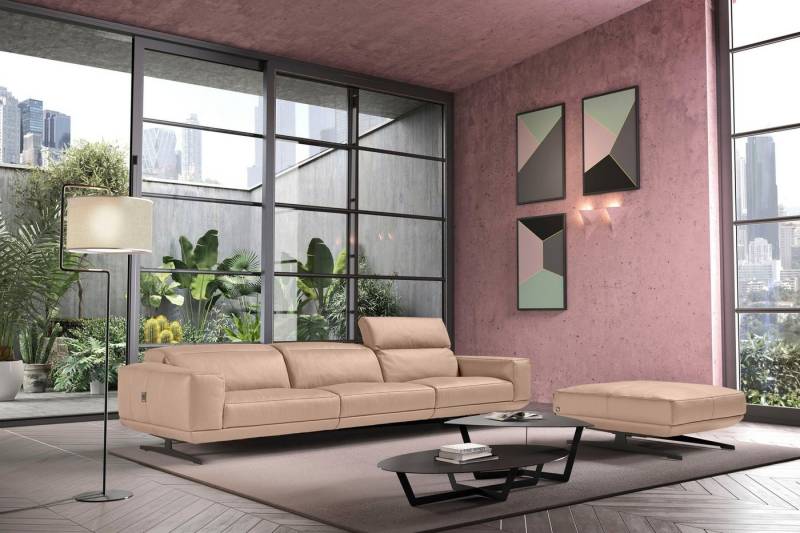 Egoitaliano 3-Sitzer Gloria, super bequem, hochwertige Verarbeitung, edles Design, Megasofa, beidseitig verstellbare Rückenelemente, mit Designmetallfüßen von Egoitaliano