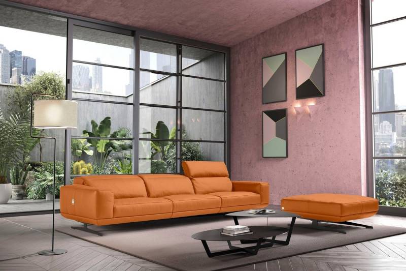 Egoitaliano 3-Sitzer Gloria, super bequem, hochwertige Verarbeitung, edles Design, Megasofa, beidseitig verstellbare Rückenelemente, mit Designmetallfüßen von Egoitaliano