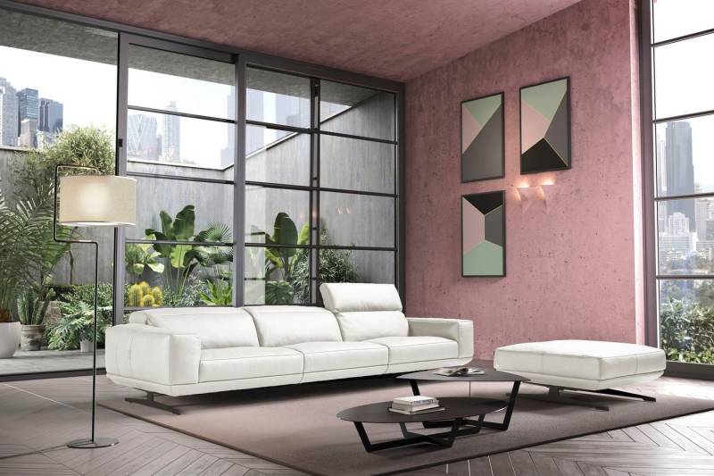 Egoitaliano 3-Sitzer Gloria, super bequem, hochwertige Verarbeitung, edles Design, Megasofa, beidseitig verstellbare Rückenelemente, mit Designmetallfüßen von Egoitaliano