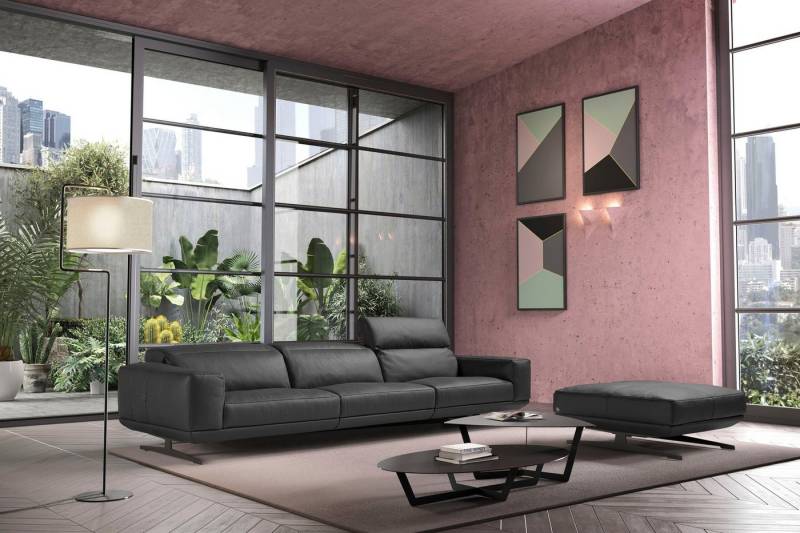 Egoitaliano 3-Sitzer Gloria, super bequem, hochwertige Verarbeitung, edles Design, Megasofa, beidseitig verstellbare Rückenelemente, mit Designmetallfüßen von Egoitaliano