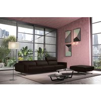 Egoitaliano 3-Sitzer "Gloria, super bequem, hochwertige Verarbeitung, edles Design, Megasofa" beidseitig verstellbare Rückenelemente, mit Designmetallfüßen von Egoitaliano