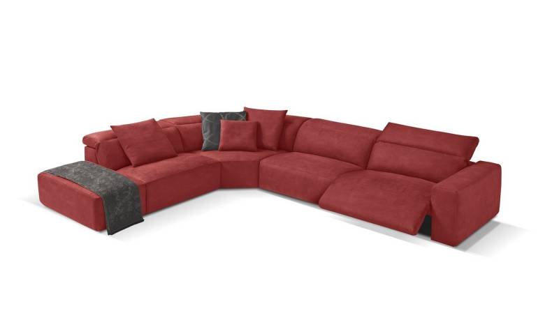 Egoitaliano Ecksofa Beverly, extravangantes Designsofa mit erstklassigem Sitzkomfort, wahlweise mit elektrischer Relaxfunktion, Kopfteilverstellung von Egoitaliano