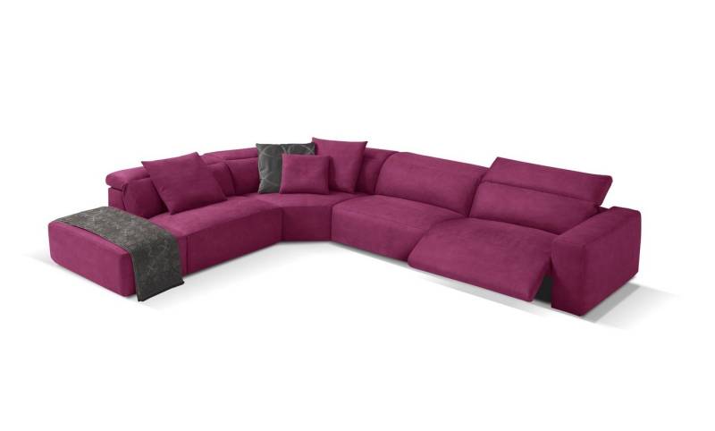 Egoitaliano Ecksofa Beverly, extravangantes Designsofa mit erstklassigem Sitzkomfort, wahlweise mit elektrischer Relaxfunktion, Kopfteilverstellung von Egoitaliano
