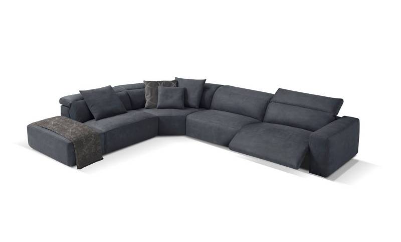 Egoitaliano Ecksofa Beverly, extravangantes Designsofa mit erstklassigem Sitzkomfort, wahlweise mit elektrischer Relaxfunktion, Kopfteilverstellung von Egoitaliano