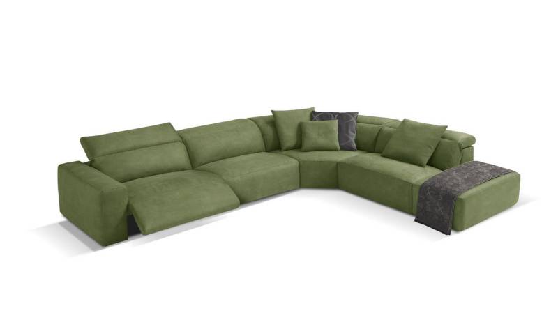 Egoitaliano Ecksofa Beverly, extravangantes Designsofa mit erstklassigem Sitzkomfort, wahlweise mit elektrischer Relaxfunktion, Kopfteilverstellung von Egoitaliano