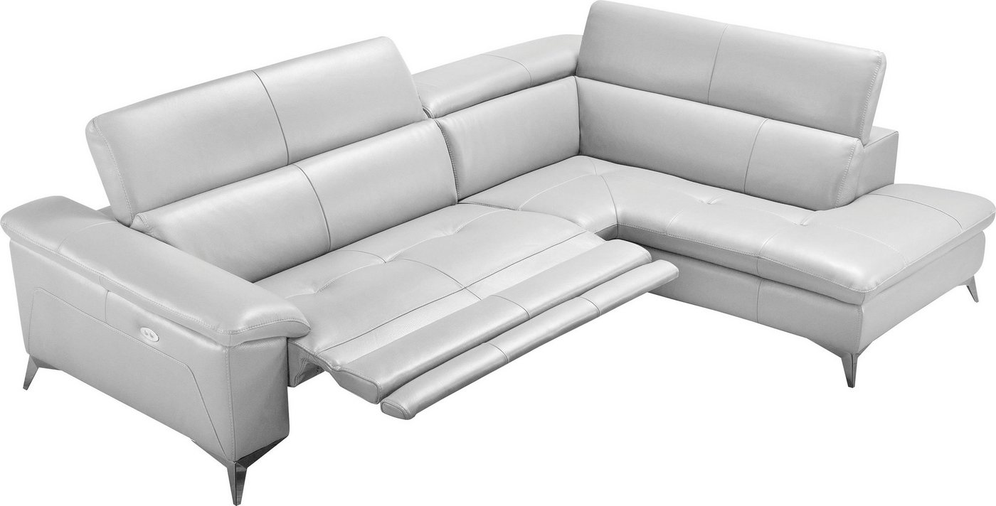 Egoitaliano Ecksofa Martine, Multifunktionssofa mit Komfortfunktionen, edel und bequem, mit Ottomane, elektrischer Relaxfunktion und Kopfteilverstellung Egoitaliano Ecksofa Martine, Multifunktionssofa mit Komfortfunktionen, edel und bequem, mit Ottomane, elektrischer Relaxfunktion und Kopfteilverstellung von Egoitaliano
