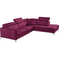 Egoitaliano Ecksofa "Matt, hoher Sitzkomfort und aufwendige Detailverarbeitung, L-Form" mit Ottomane, inkl. verstellbarer Kopfteile zum Relaxen von Egoitaliano