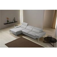 Egoitaliano Ecksofa "Princess, elegantes Designsofa mit erstklassigem Sitzkomfort, L-Form", mit Recamiere, inkl. Kopfteilverstellung, edle Designmetallfüße von Egoitaliano