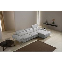 Egoitaliano Ecksofa "Princess, elegantes Designsofa mit erstklassigem Sitzkomfort, L-Form", mit Recamiere, inkl. Kopfteilverstellung, edle Designmetallfüße von Egoitaliano