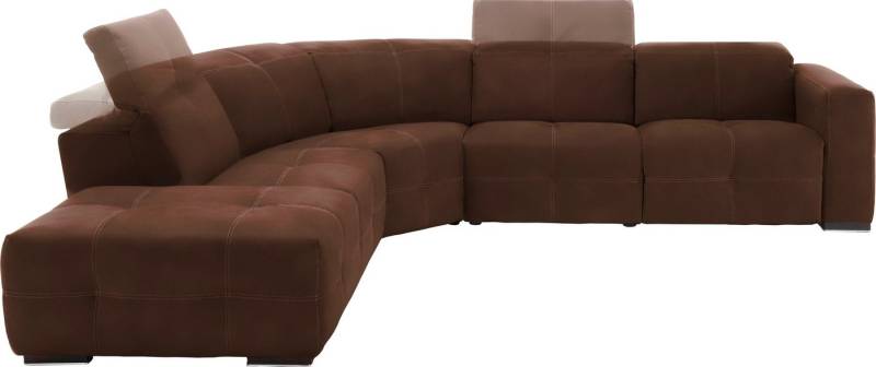 Egoitaliano Ecksofa Sauvanne, Designsofa der Extraklasse, elegant und bequem, wahlweise mit elektrischer Relaxfunktion, Kopfteilverstellung von Egoitaliano