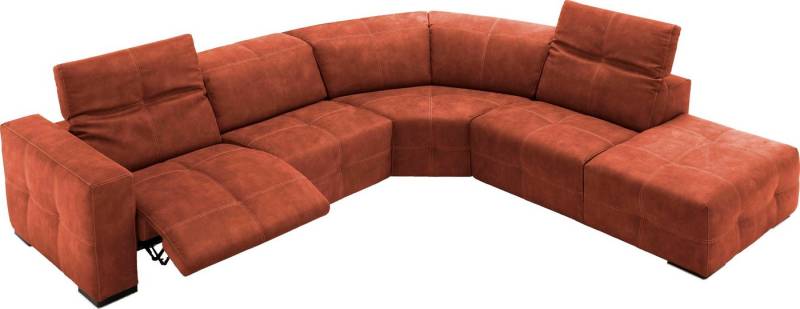 Egoitaliano Ecksofa Sauvanne, Designsofa der Extraklasse, elegant und bequem, wahlweise mit elektrischer Relaxfunktion, Kopfteilverstellung von Egoitaliano