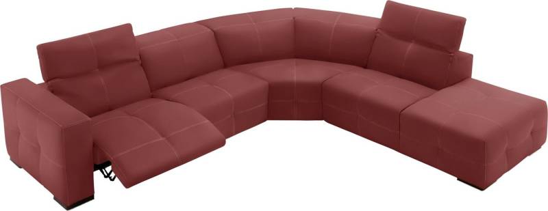 Egoitaliano Ecksofa Sauvanne, Designsofa der Extraklasse, elegant und bequem, wahlweise mit elektrischer Relaxfunktion, Kopfteilverstellung von Egoitaliano