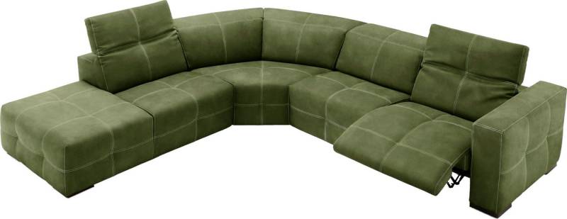 Egoitaliano Ecksofa Sauvanne, Designsofa der Extraklasse, elegant und bequem, wahlweise mit elektrischer Relaxfunktion, Kopfteilverstellung von Egoitaliano