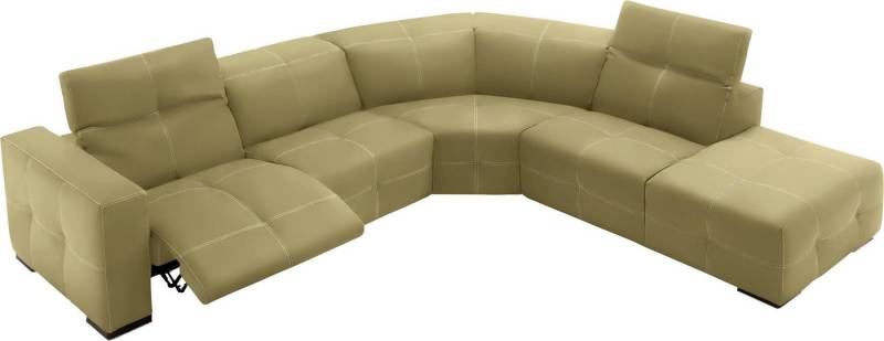Egoitaliano Ecksofa Sauvanne, Designsofa der Extraklasse, elegant und bequem, wahlweise mit elektrischer Relaxfunktion, Kopfteilverstellung von Egoitaliano