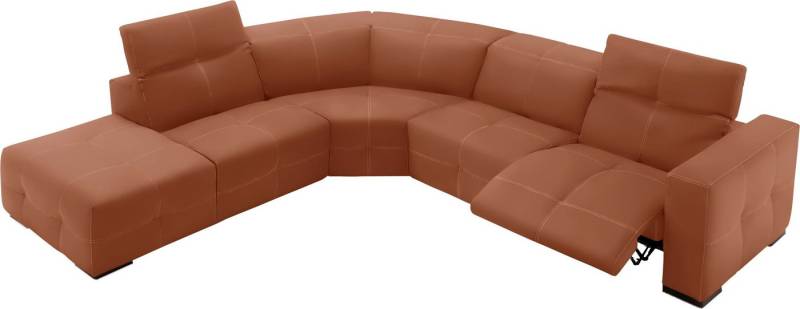 Egoitaliano Ecksofa Sauvanne, Designsofa der Extraklasse, elegant und bequem, wahlweise mit elektrischer Relaxfunktion, Kopfteilverstellung von Egoitaliano