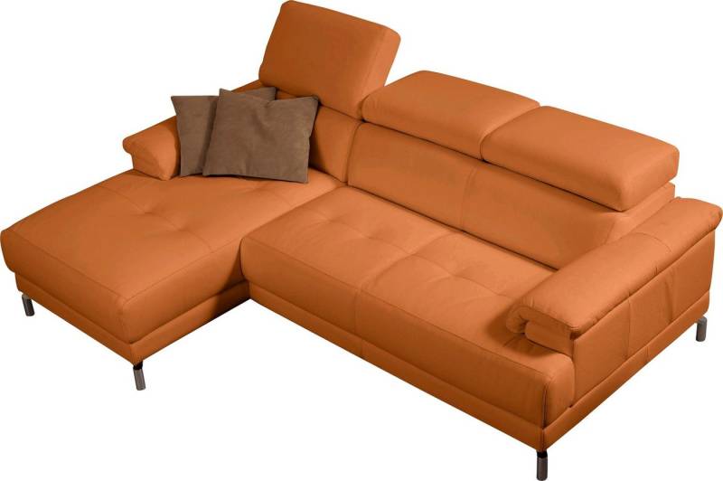 Egoitaliano Ecksofa Soul, Design und Sitzkomfort auf hohem Niveau, tolle Details, L-Form, mit Recamiere, inkl. Kopfteilverstellung von Egoitaliano
