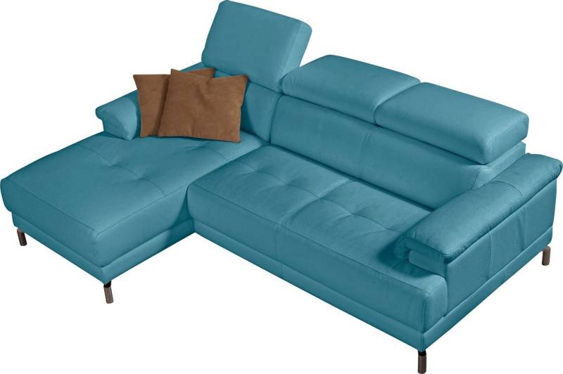 Egoitaliano Ecksofa Soul, Design und Sitzkomfort auf hohem Niveau, tolle Details, L-Form, mit Recamiere, inkl. Kopfteilverstellung von Egoitaliano