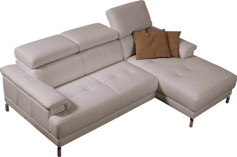 Egoitaliano Ecksofa Soul, Design und Sitzkomfort auf hohem Niveau, tolle Details, L-Form, mit Recamiere, inkl. Kopfteilverstellung von Egoitaliano