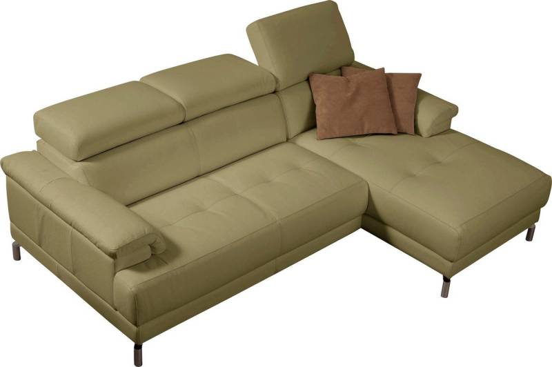 Egoitaliano Ecksofa Soul, Design und Sitzkomfort auf hohem Niveau, tolle Details, L-Form, mit Recamiere, inkl. Kopfteilverstellung von Egoitaliano