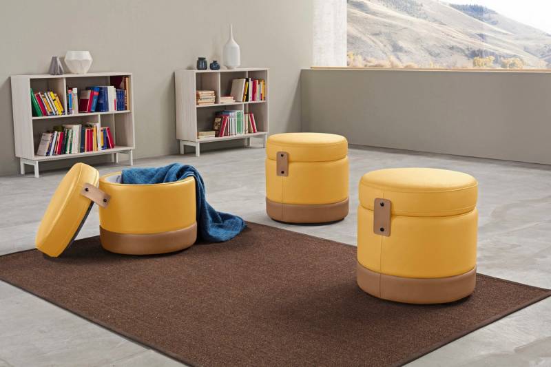 Egoitaliano Hocker Tonder, Designhocker als Blickfang mit tollen Details (1 St), inkl. Stauraum von Egoitaliano