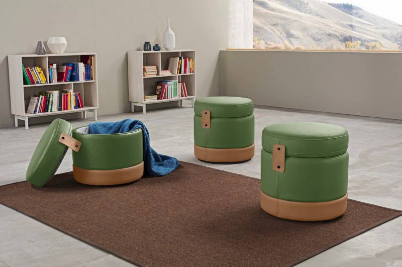 Egoitaliano Hocker Tonder, Designhocker als Blickfang mit tollen Details (1 St), inkl. Stauraum von Egoitaliano