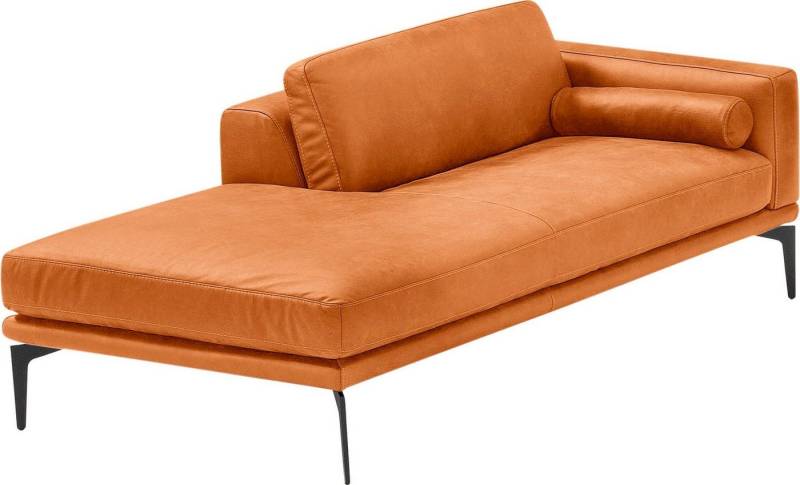 Egoitaliano Ottomane Masu, Design trifft super Sitzkomfort, mit toller Detailverarbeitung, Rückenkissen und Armteilrolle für mehr Komfort, mit Metallfüßen von Egoitaliano