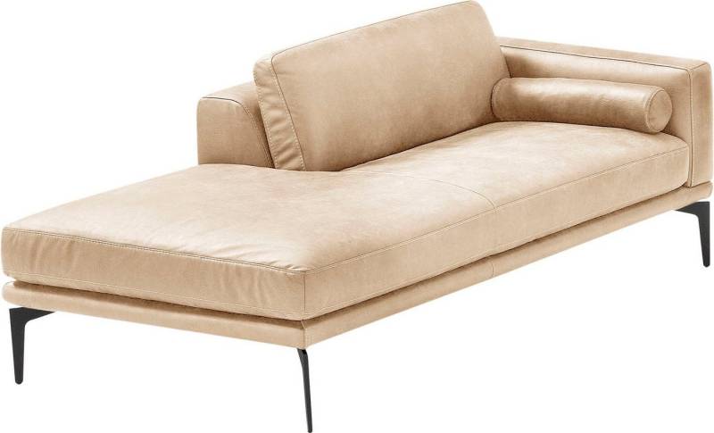 Egoitaliano Ottomane Masu, Design trifft super Sitzkomfort, mit toller Detailverarbeitung, Rückenkissen und Armteilrolle für mehr Komfort, mit Metallfüßen von Egoitaliano