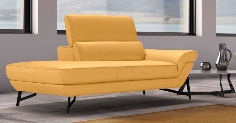 Egoitaliano Ottomane Narcisa, Designsofa, mit verstellbarer Kopfstütze, Solitärmöbel als Blickfang von Egoitaliano