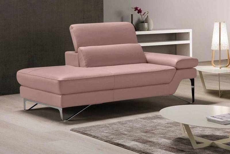 Egoitaliano Ottomane Princess, elegantes Designsofa mit erstklassigem Sitzkomfort, inkl. verstellbarem Kopfteil und edle Designmetallfüße von Egoitaliano