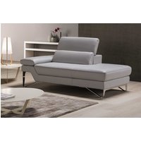 Egoitaliano Ottomane "Princess, elegantes Designsofa mit erstklassigem Sitzkomfort," inkl. verstellbarem Kopfteil und edle Designmetallfüße von Egoitaliano