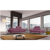 Egoitaliano Polstergarnitur "Narcisa, extravagantes Designmöbel Set, edel und hochwertig, bequem", Set aus 2,5-Sitzer und Ottomane, inkl. verstellbaren Kopfstützen von Egoitaliano
