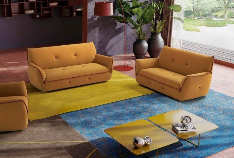 Egoitaliano Polstergarnitur Yuki, extravagantes Design und höchster Sitzkomfort, tolle Details, Set, bestehend aus einem 2,5- und einem 2-Sitzer, mit innovativen von Egoitaliano