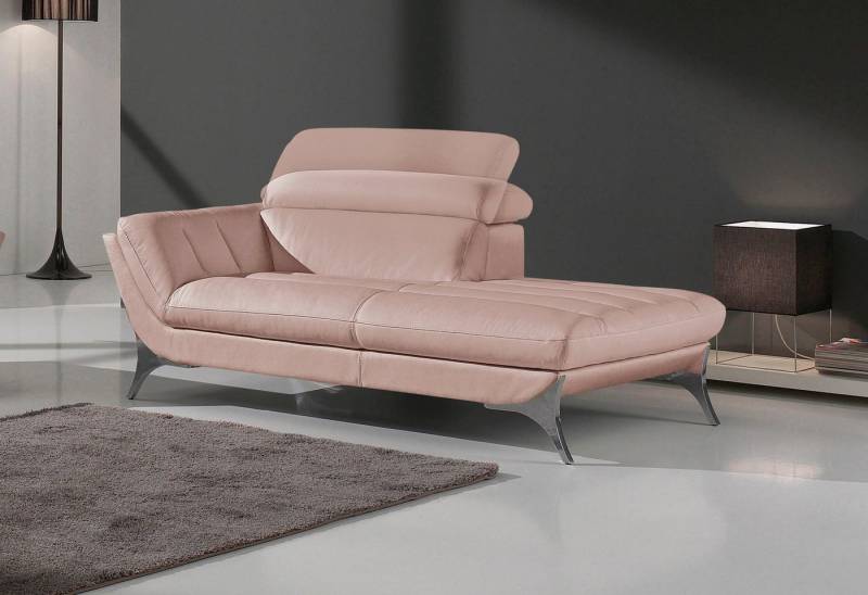 Egoitaliano Recamiere Sueli, extravagantes Design und erstklassiger Sitzkomfort, Solitärmöbel, hochwertiger Lederbezug, inklusive Kopfteilverstellung von Egoitaliano