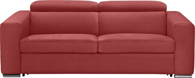 Egoitaliano Schlafsofa Cabiria, Design und super Sitz- und Liegekomfort, Sofa inkl. Schlaffunktion, Kopfteile verstellbar, mit Metallfüßen von Egoitaliano
