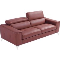 Egoitaliano Schlafsofa "Francine Designsofa, Loungesofa mit Dauerschlaffunktion, Breite 233 cm" mit Bettfunktion, Leder BULL, rosebraun, Fußfarbe chrom Egoitaliano Schlafsofa "Francine Designsofa, Loungesofa mit Dauerschlaffunktion, Breite 233 cm" mit Bettfunktion, Leder BULL, rosebraun, Fußfarbe chrom von Egoitaliano