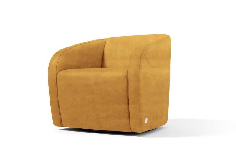 Egoitaliano Sessel Charlottaas Clubsessel, Designsessel, modern und zeitlos, bequem, drehbar, kompakte Stellmaße, Solitärsessel von Egoitaliano