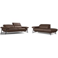 Egoitaliano Sofa "Anais, Design mit hohem Sitzkomfort, Fußfarbe schattengrau" Set, Kopfteil verstellbar, Leder BULL, chocolate Egoitaliano Sofa "Anais, Design mit hohem Sitzkomfort, Fußfarbe schattengrau" Set, Kopfteil verstellbar, Leder BULL, chocolate von Egoitaliano